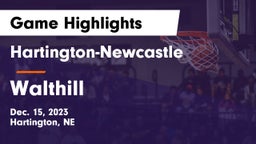 Hartington-Newcastle  vs Walthill  Game Highlights - Dec. 15, 2023