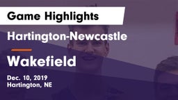 Hartington-Newcastle  vs Wakefield  Game Highlights - Dec. 10, 2019