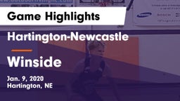Hartington-Newcastle  vs Winside  Game Highlights - Jan. 9, 2020