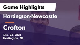 Hartington-Newcastle  vs Crofton  Game Highlights - Jan. 24, 2020