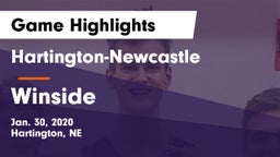 Hartington-Newcastle  vs Winside  Game Highlights - Jan. 30, 2020