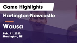 Hartington-Newcastle  vs Wausa  Game Highlights - Feb. 11, 2020