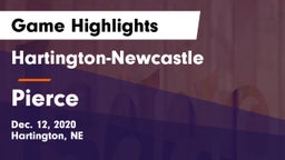 Hartington-Newcastle  vs Pierce  Game Highlights - Dec. 12, 2020