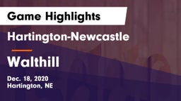 Hartington-Newcastle  vs Walthill  Game Highlights - Dec. 18, 2020