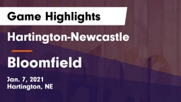 Hartington-Newcastle  vs Bloomfield Game Highlights - Jan. 7, 2021