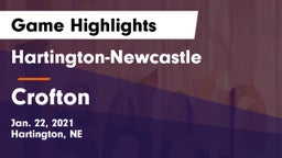 Hartington-Newcastle  vs Crofton  Game Highlights - Jan. 22, 2021