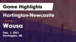 Hartington-Newcastle  vs Wausa  Game Highlights - Feb. 1, 2021