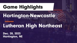 Hartington-Newcastle  vs Lutheran High Northeast Game Highlights - Dec. 28, 2023