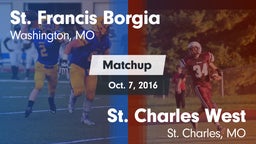 Matchup: St. Francis Borgia vs. St. Charles West  2015