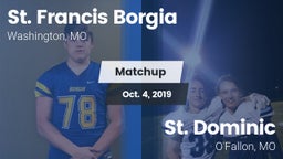 Matchup: St. Francis Borgia vs. St. Dominic  2019