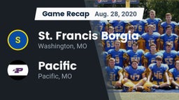 Recap: St. Francis Borgia  vs. Pacific  2020