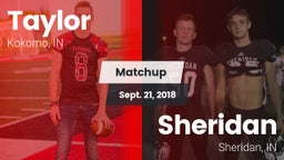 Matchup: Taylor  vs. Sheridan  2018