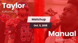 Matchup: Taylor  vs. Manual  2018