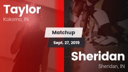 Matchup: Taylor  vs. Sheridan  2019