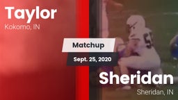 Matchup: Taylor  vs. Sheridan  2020
