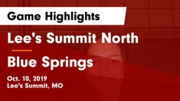 Lee's Summit North  vs Blue Springs  Game Highlights - Oct. 10, 2019