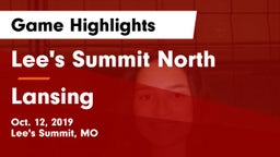 Lee's Summit North  vs Lansing  Game Highlights - Oct. 12, 2019