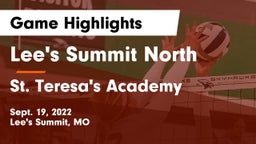 Lee's Summit North  vs St. Teresa's Academy  Game Highlights - Sept. 19, 2022