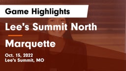 Lee's Summit North  vs Marquette  Game Highlights - Oct. 15, 2022