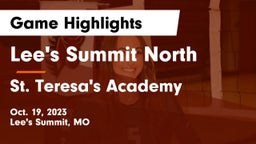 Lee's Summit North  vs St. Teresa's Academy  Game Highlights - Oct. 19, 2023
