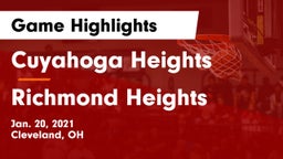Cuyahoga Heights  vs Richmond Heights Game Highlights - Jan. 20, 2021