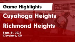 Cuyahoga Heights  vs Richmond Heights  Game Highlights - Sept. 21, 2021