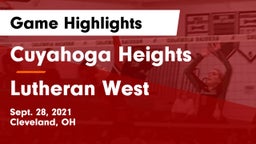 Cuyahoga Heights  vs Lutheran West  Game Highlights - Sept. 28, 2021