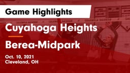 Cuyahoga Heights  vs Berea-Midpark  Game Highlights - Oct. 10, 2021