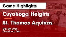 Cuyahoga Heights  vs St. Thomas Aquinas  Game Highlights - Oct. 20, 2021