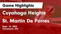 Cuyahoga Heights  vs St. Martin De Porres Game Highlights - Sept. 15, 2022