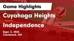 Cuyahoga Heights  vs Independence  Game Highlights - Sept. 5, 2023