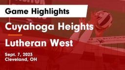 Cuyahoga Heights  vs Lutheran West  Game Highlights - Sept. 7, 2023