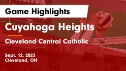 Cuyahoga Heights  vs Cleveland Central Catholic Game Highlights - Sept. 12, 2023