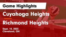Cuyahoga Heights  vs Richmond Heights  Game Highlights - Sept. 14, 2023