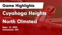 Cuyahoga Heights  vs North Olmsted  Game Highlights - Sept. 16, 2023