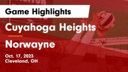 Cuyahoga Heights  vs Norwayne  Game Highlights - Oct. 17, 2023