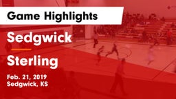 Sedgwick  vs Sterling  Game Highlights - Feb. 21, 2019
