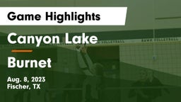 Canyon Lake  vs Burnet  Game Highlights - Aug. 8, 2023