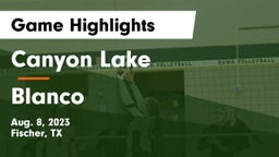Canyon Lake  vs Blanco  Game Highlights - Aug. 8, 2023