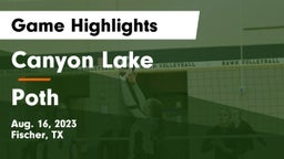 Canyon Lake  vs Poth  Game Highlights - Aug. 16, 2023