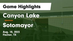 Canyon Lake  vs Sotomayor  Game Highlights - Aug. 18, 2023