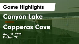 Canyon Lake  vs Copperas Cove  Game Highlights - Aug. 19, 2023