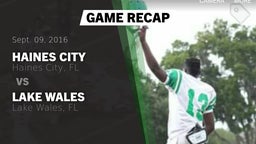 Recap: Haines City  vs. Lake Wales  2016