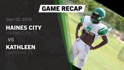 Recap: Haines City  vs. Kathleen  2016