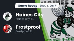 Recap: Haines City  vs. Frostproof  2017