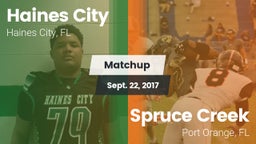 Matchup: Haines City High vs. Spruce Creek  2017