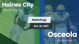 Matchup: Haines City High vs. Osceola  2017