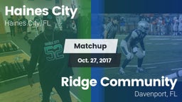 Matchup: Haines City High vs. Ridge Community  2017