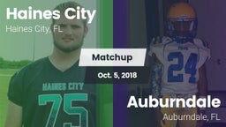 Matchup: Haines City High vs. Auburndale  2018