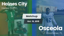 Matchup: Haines City High vs. Osceola  2018